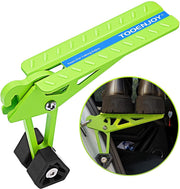 TOOENJOY front view of latch step showing platform and clamp, adds safe roof access