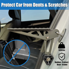 TOOENJOY hooked to door latch provides stable roof access