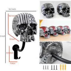 Tooyuart metal hooks detail showing sturdy double hooks for coats and keys