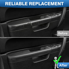 TOP-MAX panel installed in door restoring appearance and function