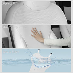 TOPABYTE seat cover belt access demonstrating unobstructed safety use