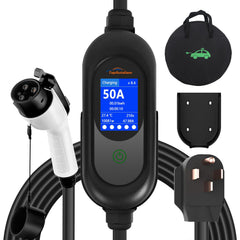 TopAutoGear front view of charger showing compact housing and portability benefit
