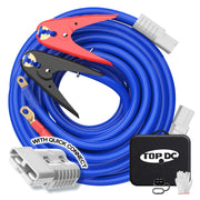 TOPDC clamps front view showing sturdy grip and safe connection