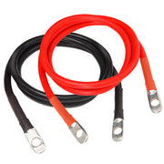 TOPDC front view showing packaged 4 AWG cable pair and clear product labeling for quick identification and purchase