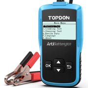TOPDON AB101 front display showing test results and clear readout for quick decisions