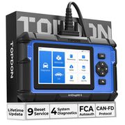 TOPDON AD600S front view showing screen and controls for quick diagnostics