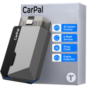 TOPDON CarPal front view showing compact OBD2 design and quick installation benefit