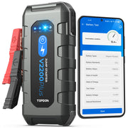 TOPDON V2200Plus front view showing compact starter and rugged case for dependable use