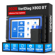 TOPDON X800BT front view showing controls and sturdiness benefit