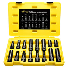 Topec front packaging showing full 16-piece kit and organization for easy selection