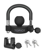 TOPICK front product shot showing complete lock set and clear security benefits