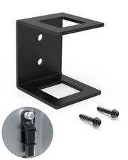 TOPICK front view of hitch bracket showing stable storage and clean design