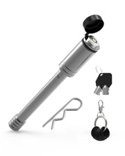 TOPICK hitch lock front view showing secure fit and durability
