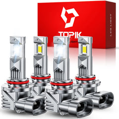 TOPIK 9005 9006 front pair showing compact profile and plug-and-play benefit