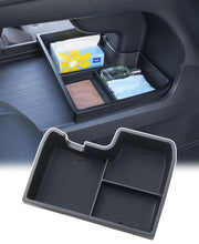 TOPINSTALL front view of console organizer showing organized access and neat storage