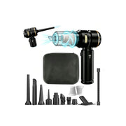 Toplepor front view of mini vacuum showing compact design and controls for portability
