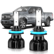 TOPLYGS front view of low beam bulb packaging showing model fit and quick install benefit