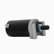 TOPSCOPE starter front view showing mounting flanges and benefit of direct-fit replacement