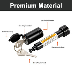 TOPSHINE lock installed in a 2-inch receiver demonstrating secure fit