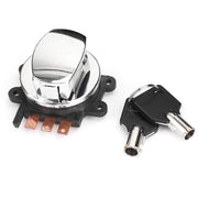 Topteng ignition switch front view showing clean late-style fit and reliable operation