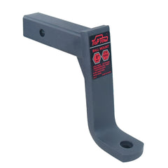 TOPTOW front view matte black mount shows durable finish and fit for 2" receiver