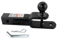 TOPTOW clevis loop and included hitch pin detail for safe strap attachment