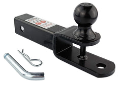 TOPTOW shank inserted in 2-inch receiver showing fit and scale for compatibility