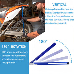 TOPVOP fully extended sag scale demonstrating long reach for accurate measurements