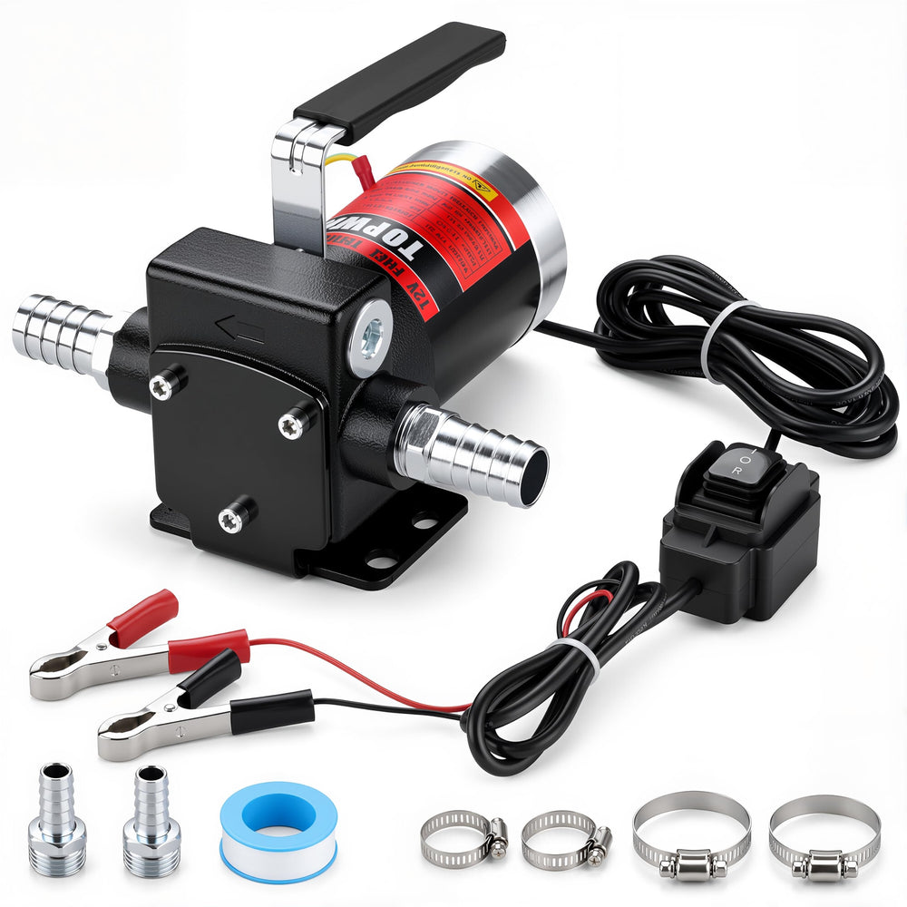 TOPWAY pump front view showing ports and mount for quick identification and selection