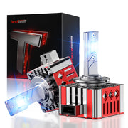 Torchbeam front view pack of 2 showing bulbs and advantages