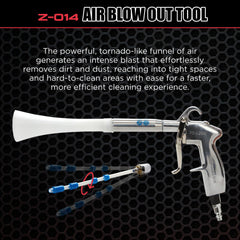 Tornador nozzle side profile highlighting nozzle reach for tight gaps