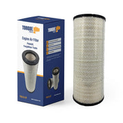 Torque air filter front view showing full replacement fit and improved engine protection