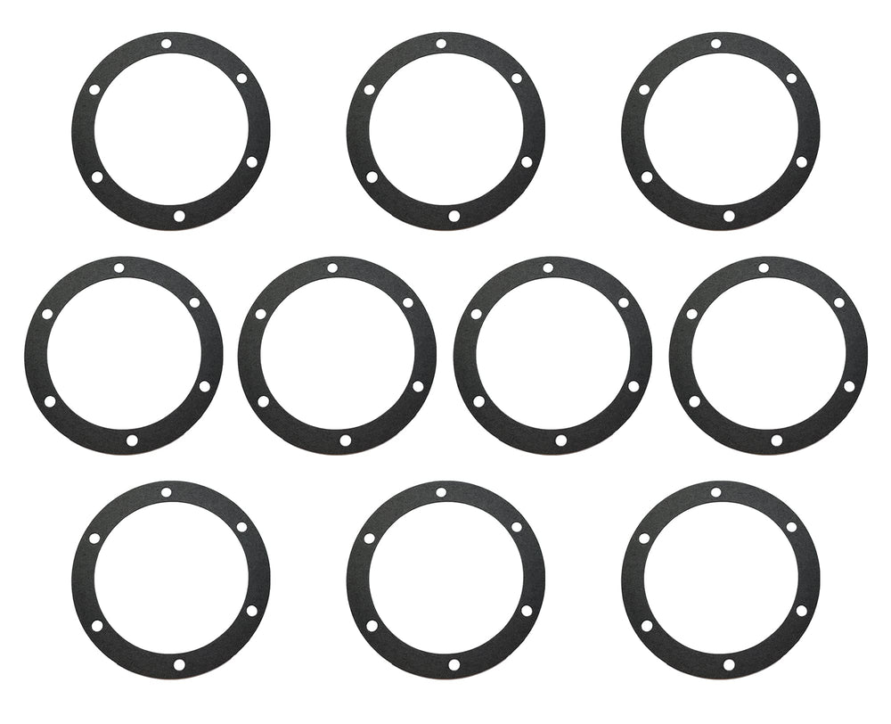 Torque front view of 6-hole hubcap gasket showing correct fit and alignment