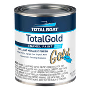 TotalBoat TotalGold pint front view showing label and gold benefit