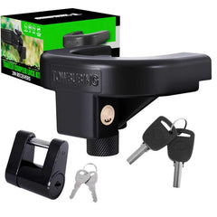 TOWBUBING front view of lock kit showing complete package and quick fit benefit