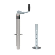TOWKING front view of A-frame jack showing mounting base and handle for secure towing