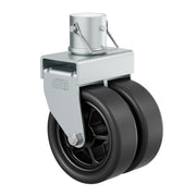 TOWKING front view caster showing robust wheel and bracket, improving trailer handling