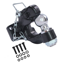 TOWKING front view pintle hitch showing robust forged steel and finish for durability