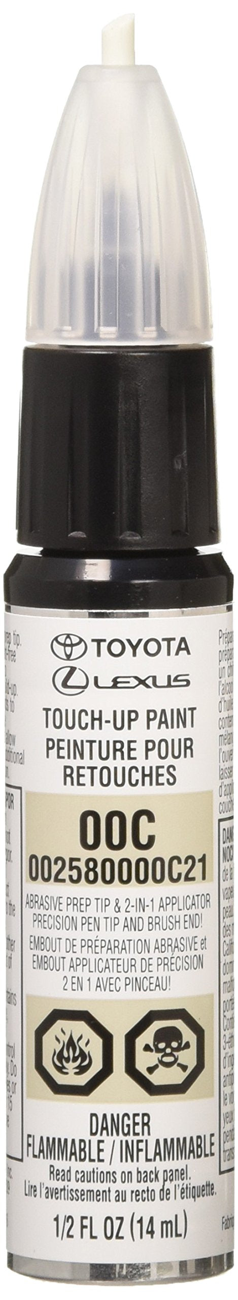 Toyota clear coat touch-up pen front view showing applicator for precise repairs