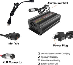 TPE charger connected to a wheelchair demonstrating safe everyday charging