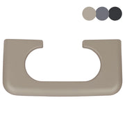 TQPONLY front view of tan center console pad showing factory fit benefit
