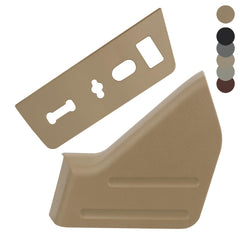 TQPONLY front left seat trim panel Adobe showing clean factory look and restored interior