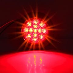 Traberm close up of 13 LEDs and faceted reflector highlighting brighter output