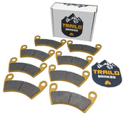Traild front and rear ceramic brake pad kit showing complete packaging and contents for quick fitment