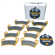 Traild front and rear full set packaging showing all pads and benefits