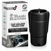 Trash Trapper front view in cupholder showing tidy containment benefit