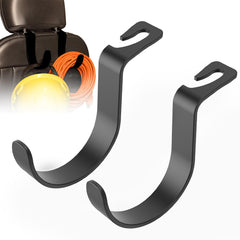 Travel Depot front view of headrest hooks showing two-hook pack and durable build