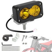 Treayes front view of headlight showing fit and mounting, improves night visibility