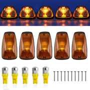 Tresound front view showing five amber lens covers and bases, improves truck appearance