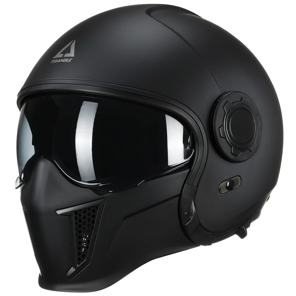 TRIANGLE front profile helmet showing aerodynamic design and secure fit